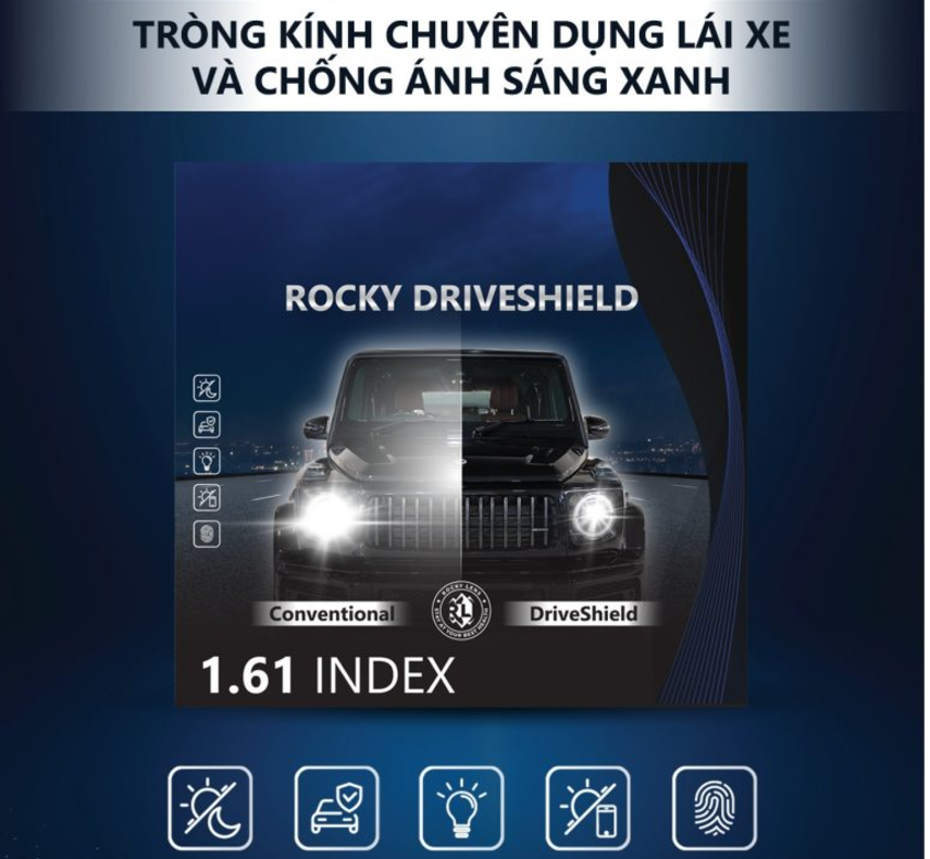 Tròng Kính Rocky Driveshield 1.61ASP